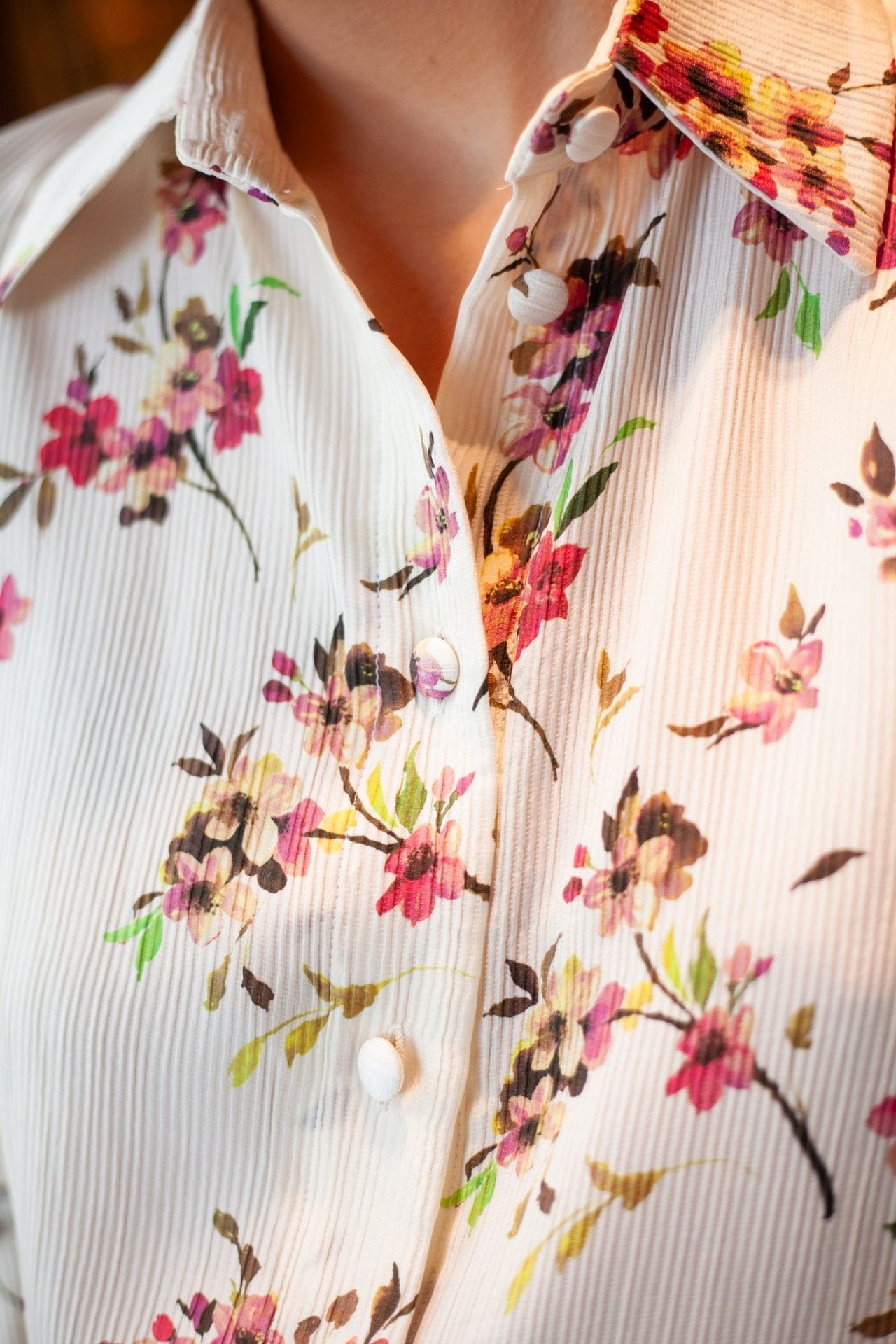 Precious floral Silk Shirt