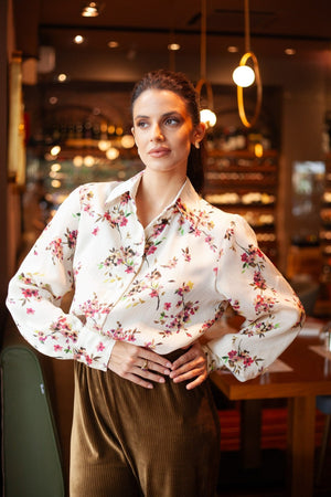 Precious floral Silk Shirt