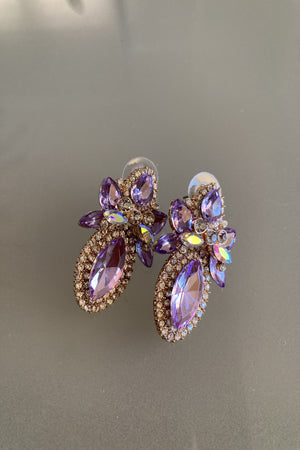 Elegant lilac earrings