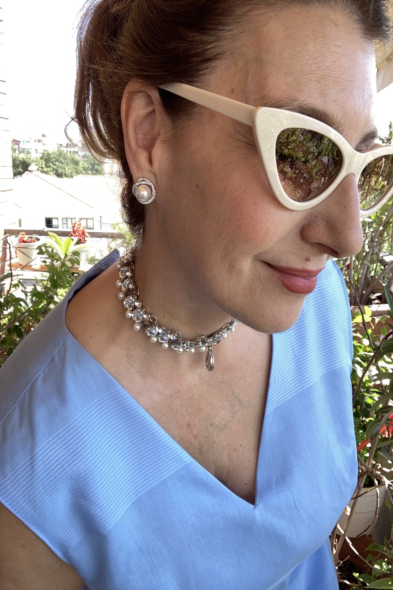 Pearl earrings