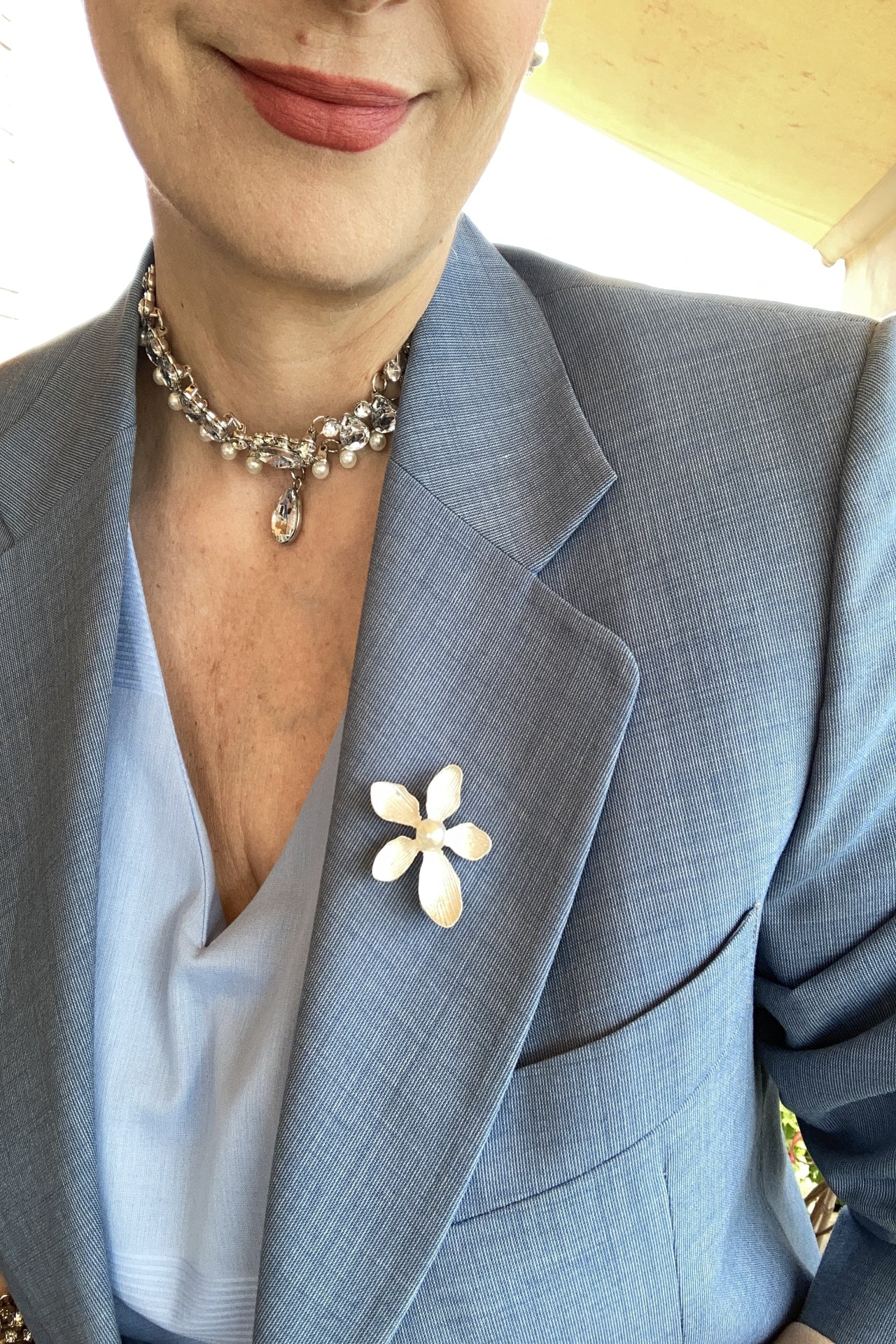 Flower brooch
