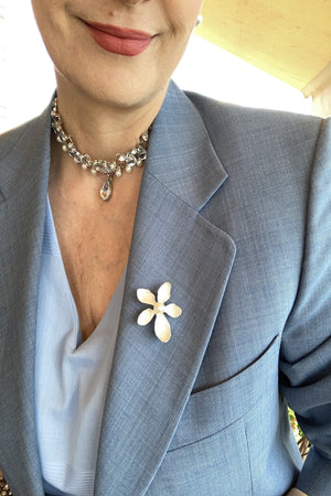 Flower brooch