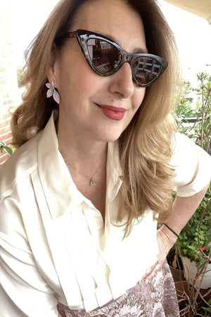 Enamel earrings
