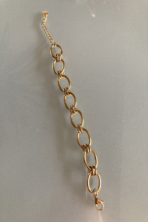 Stainless steel gold plated bracelet