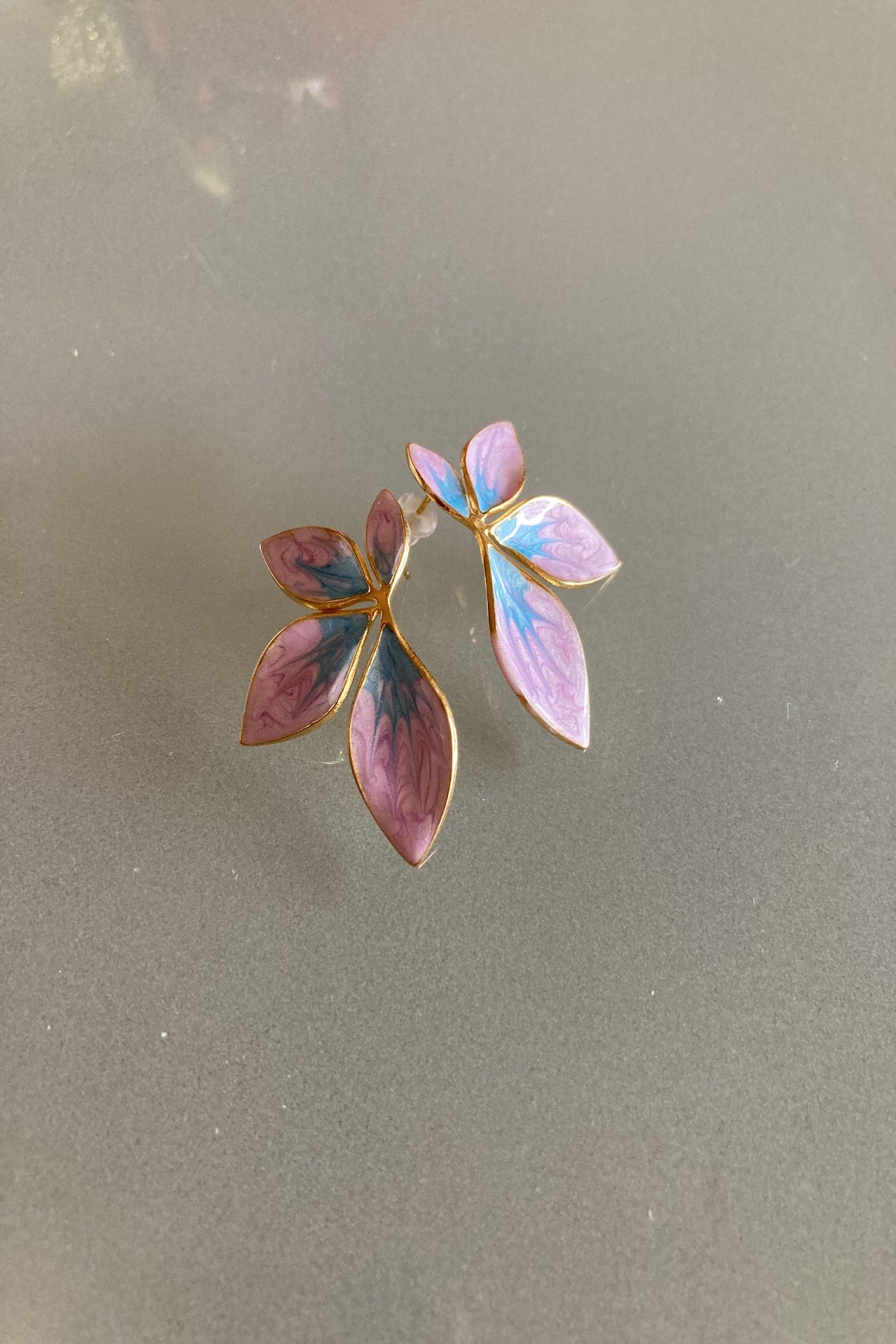 Enamel earrings