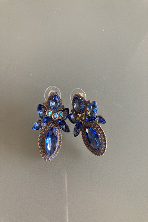 Elegant blue earrings