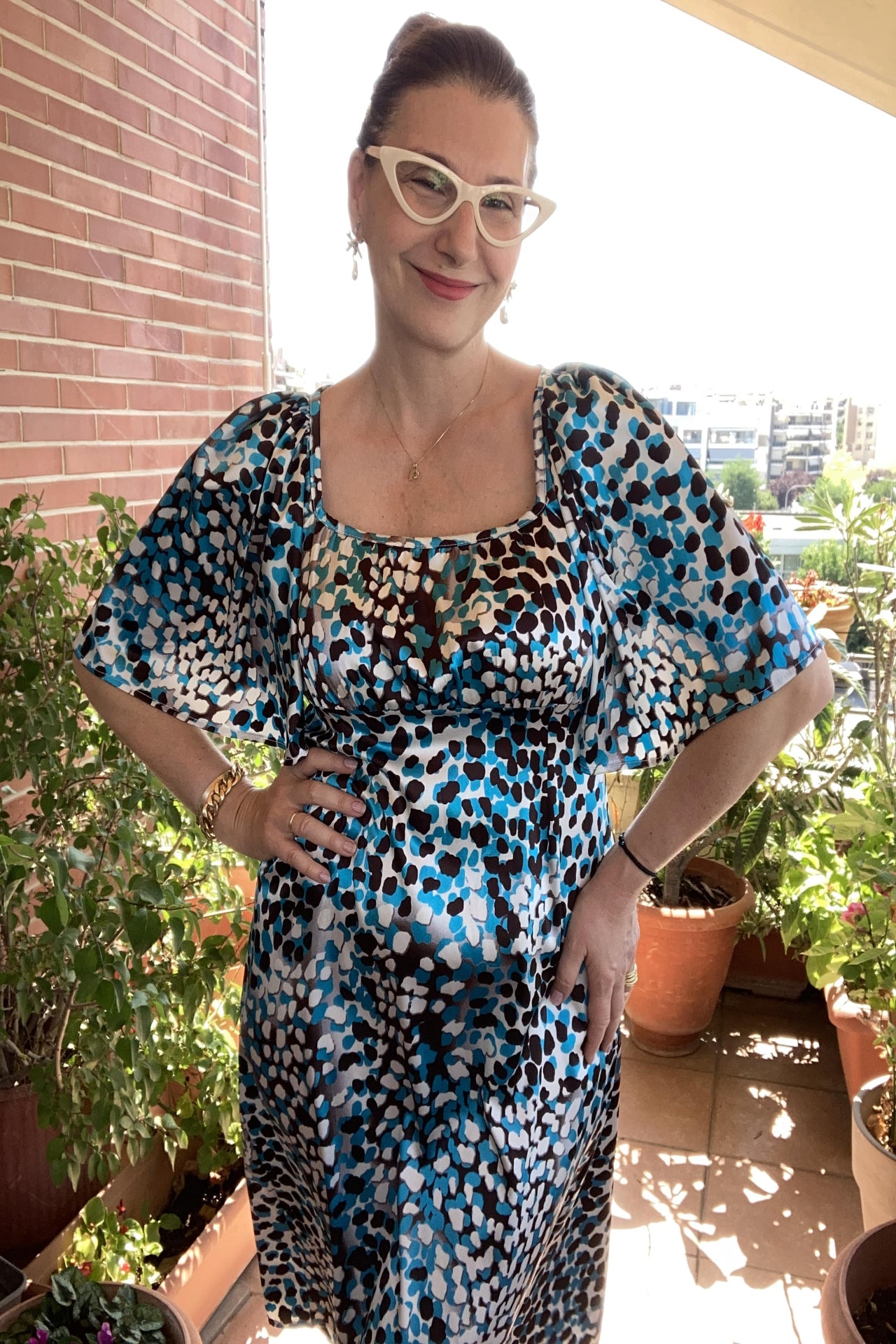 Animal print dress