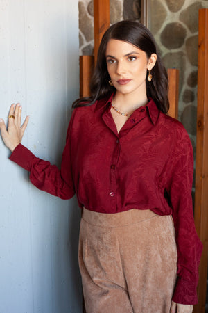 Olympia Burgundy Shirt